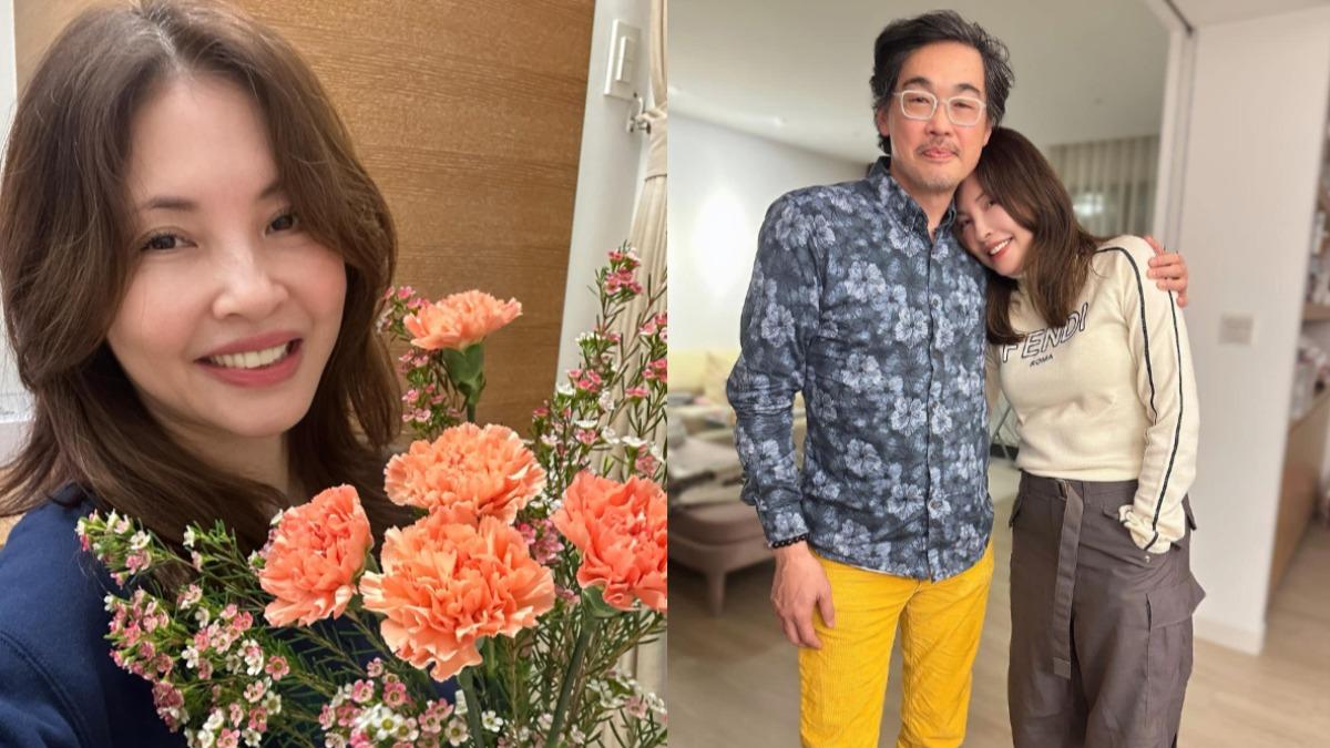 何如芸恢單2年!「依偎眼鏡熟男」躺肩羞認:多麼幸福溫馨