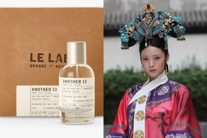 華妃的香水選擇:LE LABO Another 13 龍涎香 淡香精。(圖/翻攝自《甄環傳》戲劇畫面、LE LABO官網)