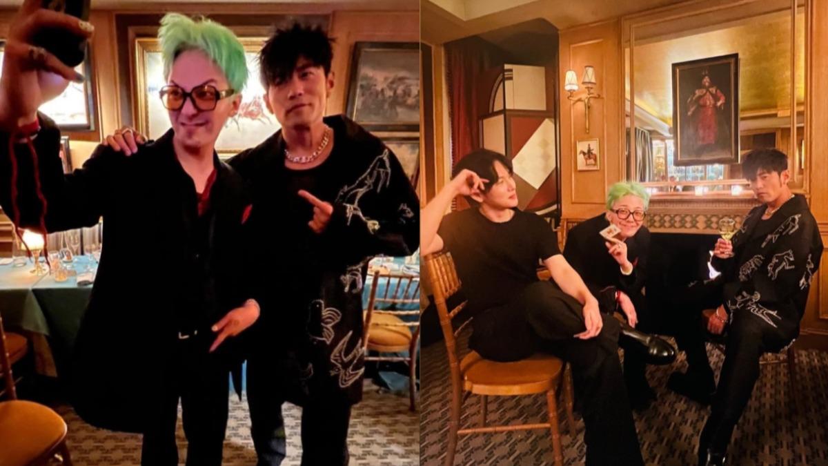 超狂人脈！周杰倫、GD巴黎合體　曬合照嗨喊「開心的夜晚」