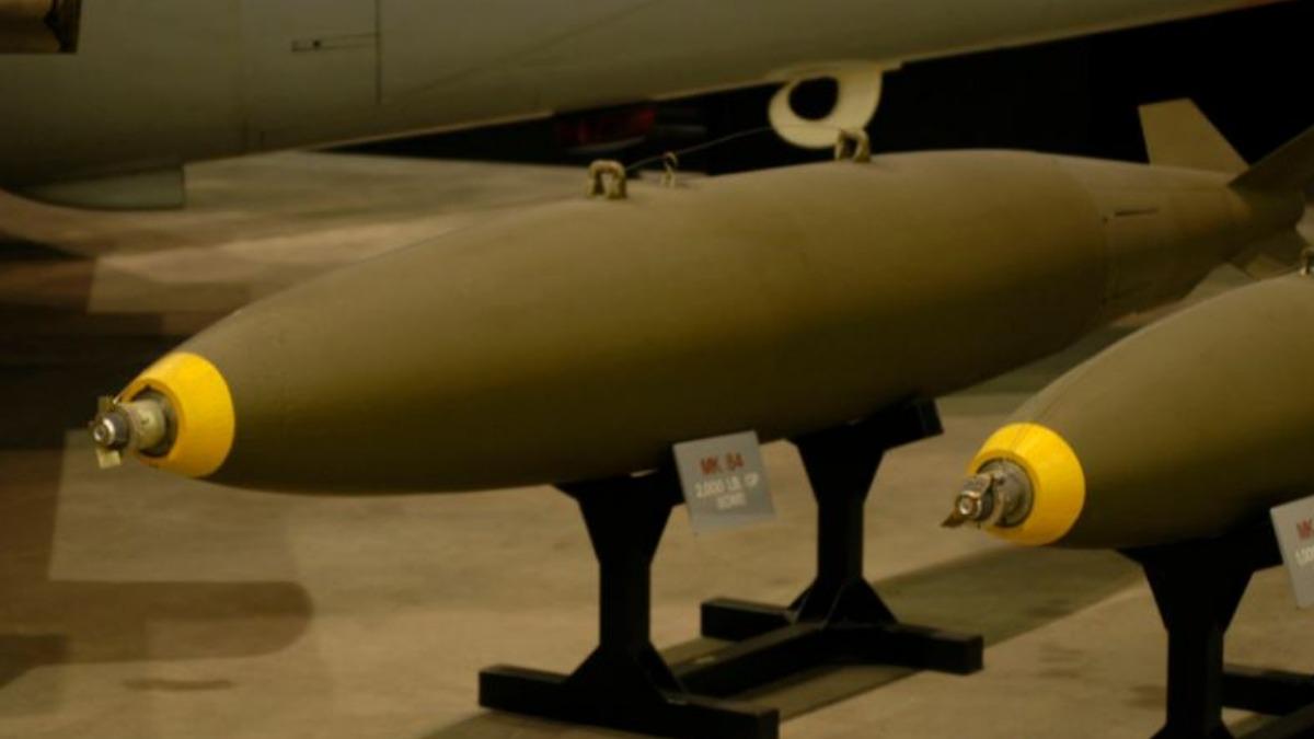 MK-84炸彈殺傷力強。(圖/取自美國空軍國家博物館)