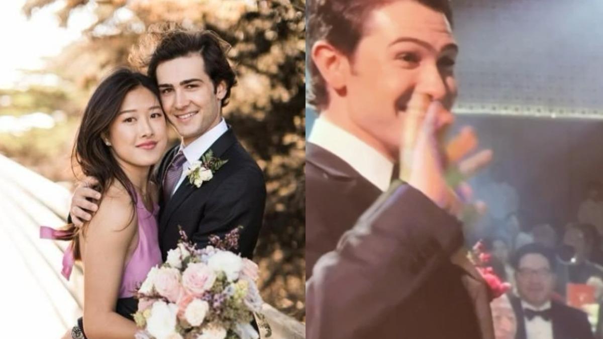 王羚與老公Chris。(圖/翻攝lingw920 IG、陳婉若IG)