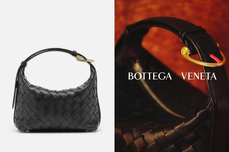 Bottega Veneta的WALLACE 編織皮革手提肩背包。(圖/Bottega Veneta提供)