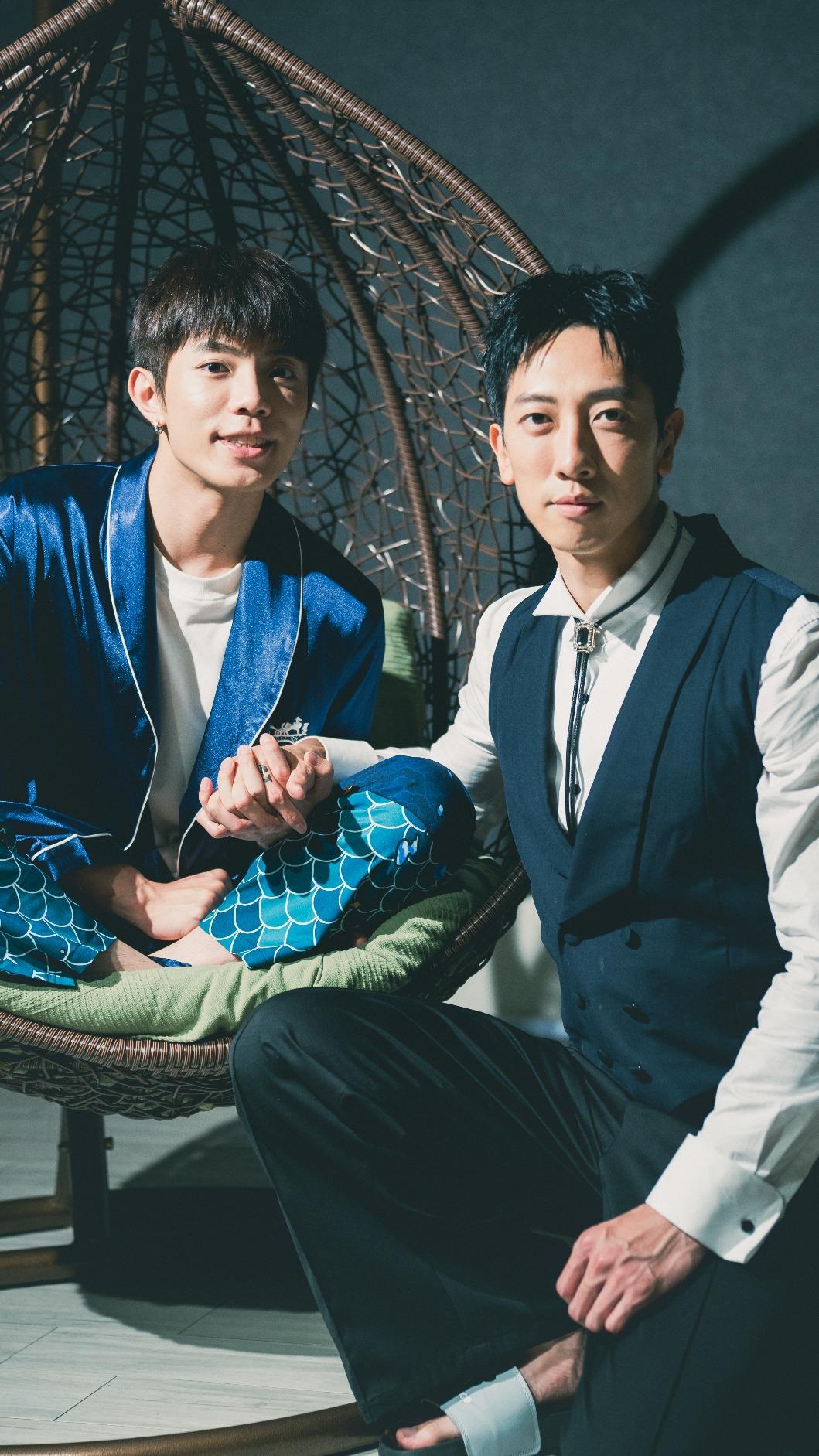 張哲偉(右)、陳峻廷主演BL劇集《全面管控》。(圖/三立提供)