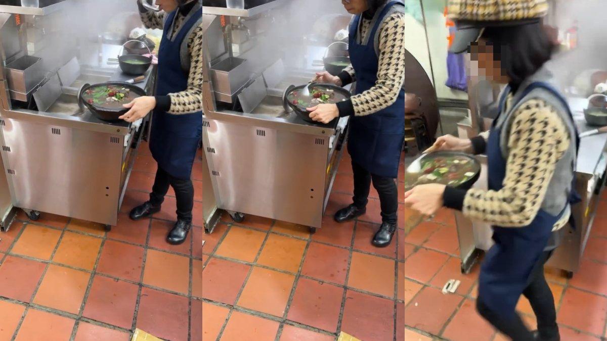 新竹城隍廟老店爆食安!老闆娘上菜前「對嘴試喝」 超噁畫面曝