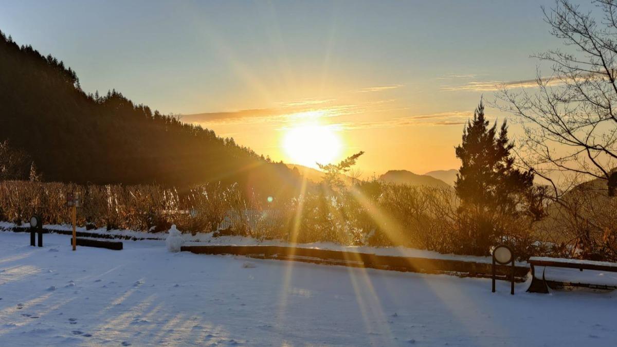 太平山國家森林遊樂區測得零下2℃低溫。(圖/ 林保署宜蘭分署提供)