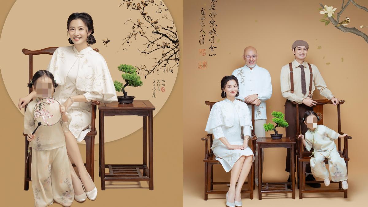 趙小僑公開新中式全家福!典典寶寶「鳳仙裝」萌翻 萬人讚爆