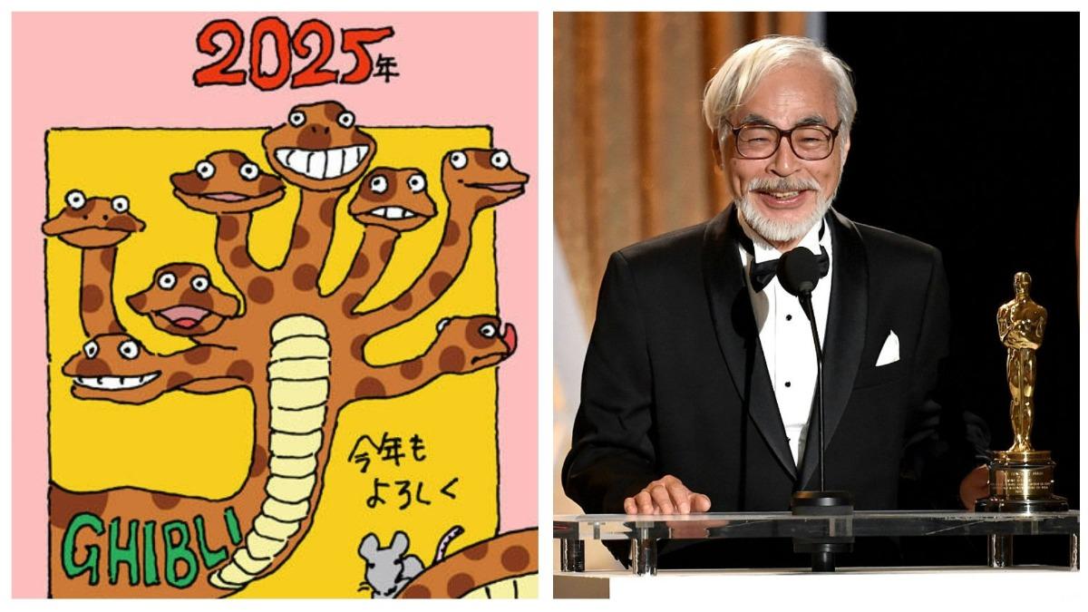 宮崎駿延續傳統!親手繪製「呆萌八頭蛇」賀卡 祝粉絲新年快樂