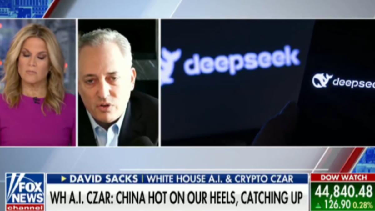 白宮看DeepSeek警鐘稱美公司過去太自滿 AI領先中國僅3至6個月