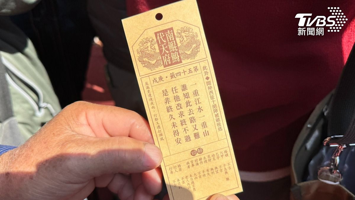 南鯤鯓代天府國運下下籤 游盈隆:給當權者啟示