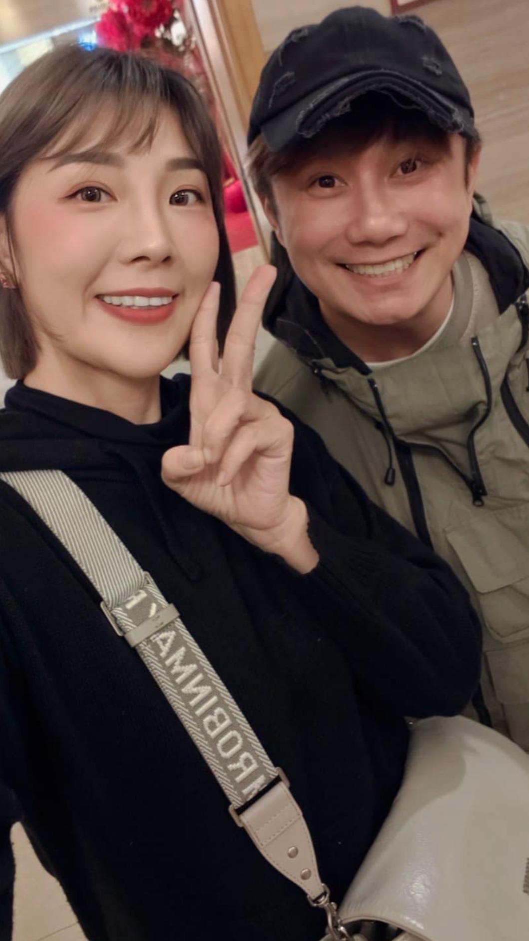 郭婷筠跟彭正回台北過年。(圖/翻攝自郭婷筠臉書)