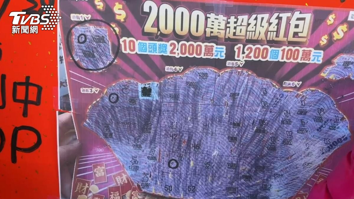 2000萬頭獎又出現一張!新竹竹蓮寺彩券行 在地人現場刮中