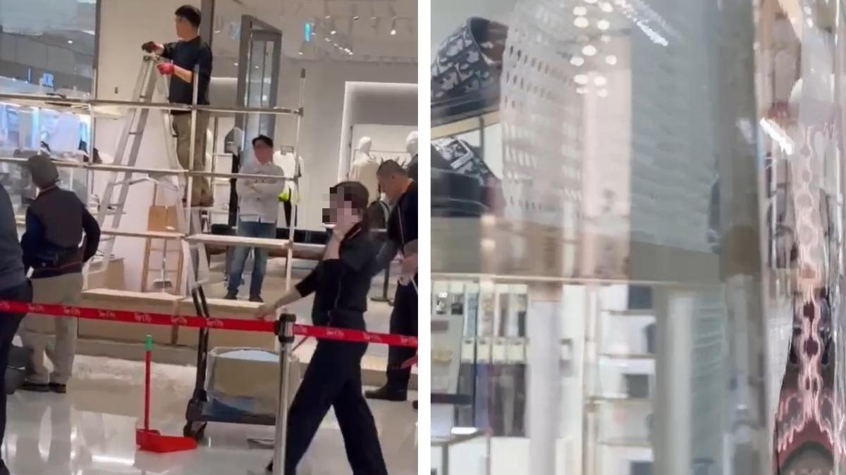 快訊/初二逛街嚇壞!台中大遠百專櫃玻璃莫名爆裂 業者回應了