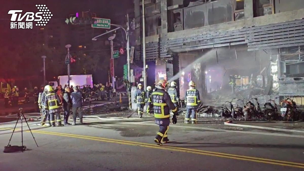 台中燒肉店大年初二發生火警。(圖/TVBS)