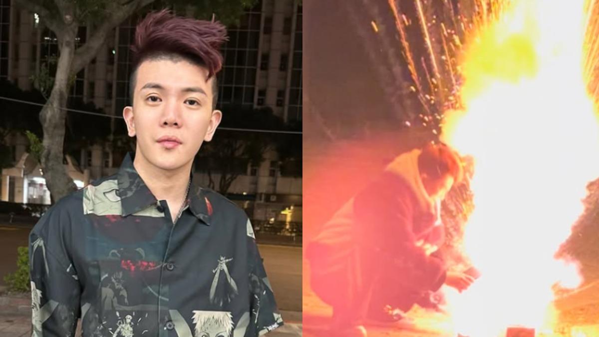 孫生出事了!「煙火炸眼睛」急送醫 驚悚畫面曝:離天堂最近的一次