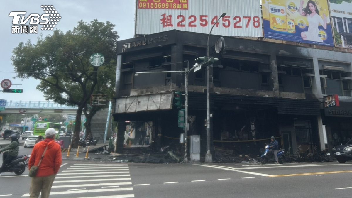 從遠處一看就能發現祝融侵襲的痕跡。(圖/林冠丞攝)