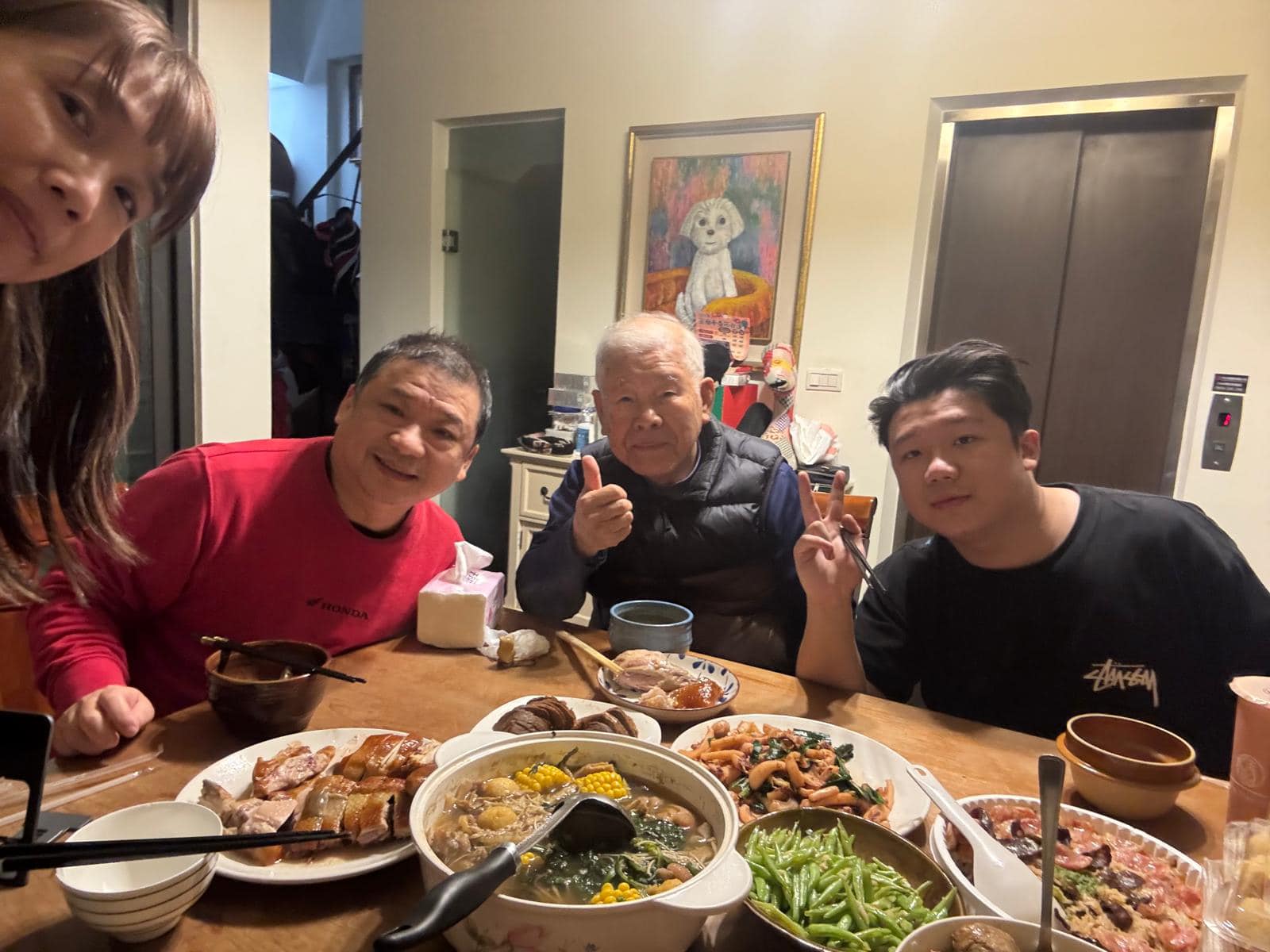 吳淡如多年不在台灣過年,由弟弟負責團圓飯責任。(圖/翻攝自吳淡如每周一文臉書)