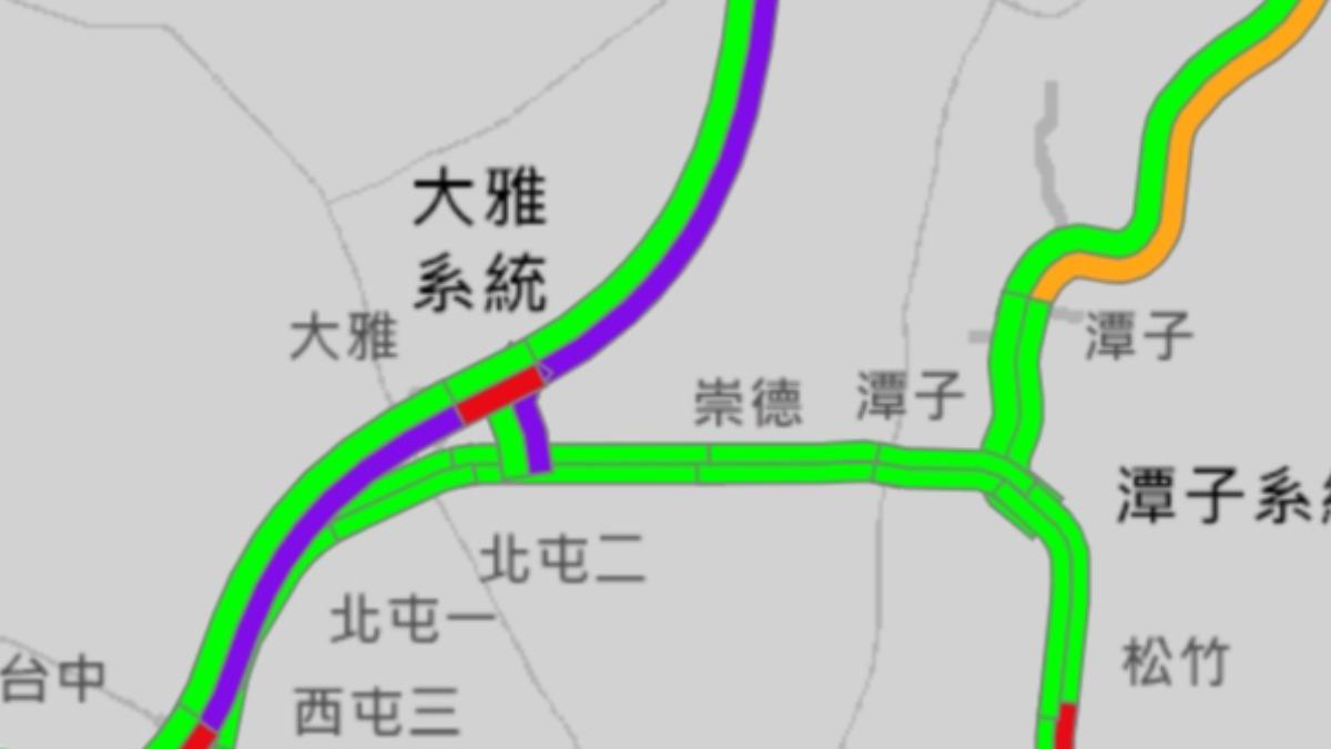 國道3路段紫爆！最慘時速剩12公里　下午預估壅塞路段出爐