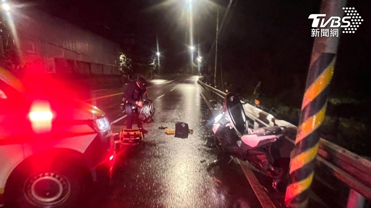 初四夜傳憾事！新北騎士雨天自摔宣告不治　死因待相驗