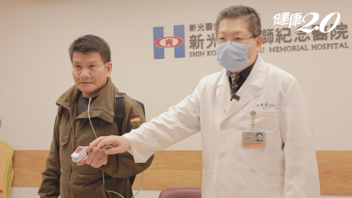 蔡先生感冒2周一直沒痊癒,急送醫才得知感染A型流感。(圖/新光醫院提供)
