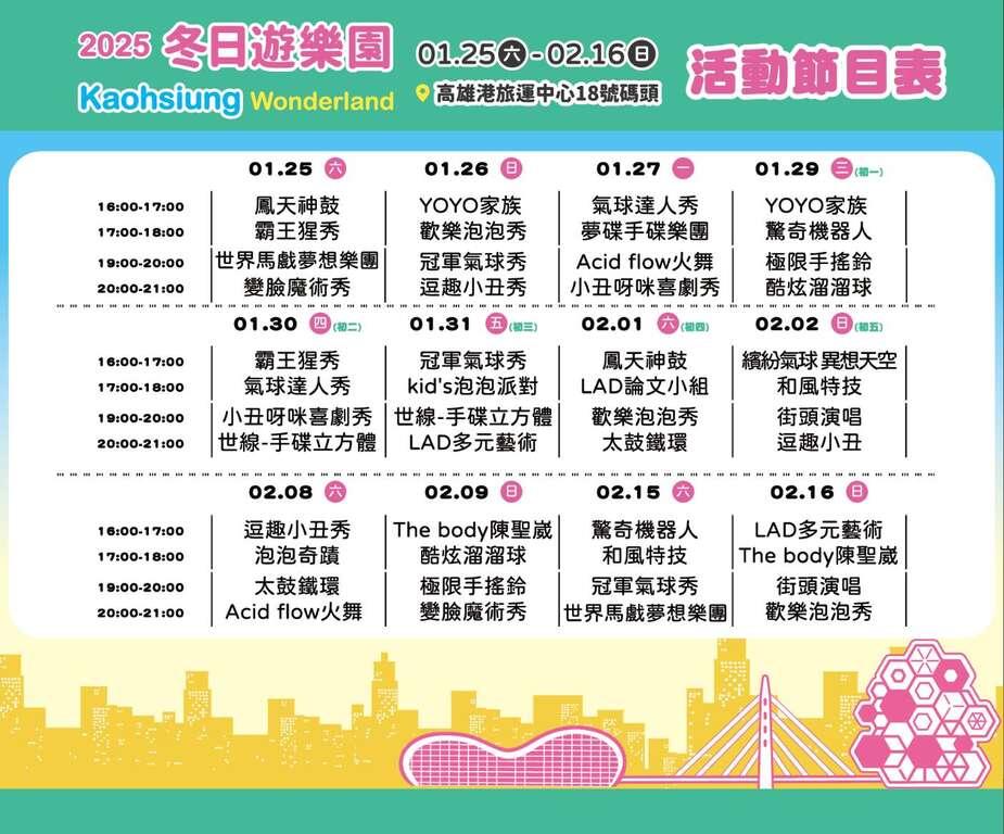 高雄燈會-高雄燈會地點-高雄冬日遊樂園-高雄燈會節目表