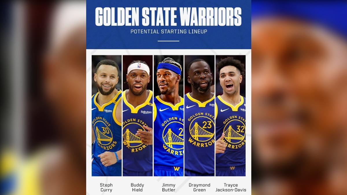 勇士新陣容。(圖/翻攝自 X@SportsCenter)