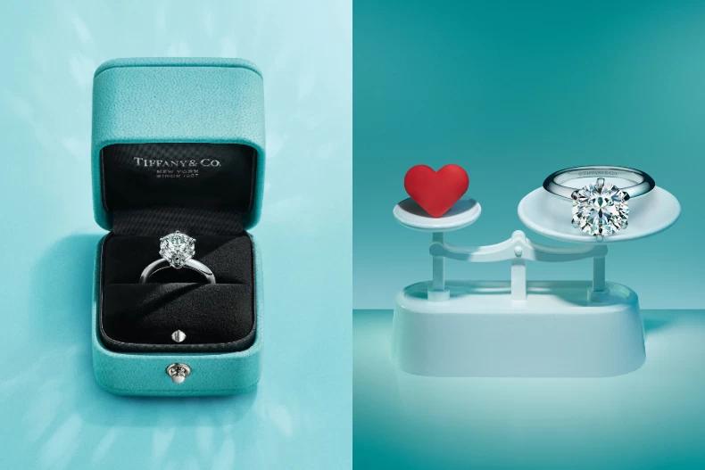 第一只The Tiffany Setting鑽戒是在1886年誕生,多年來從未改變過設計。(圖/翻攝自Tiffany & Co.)
