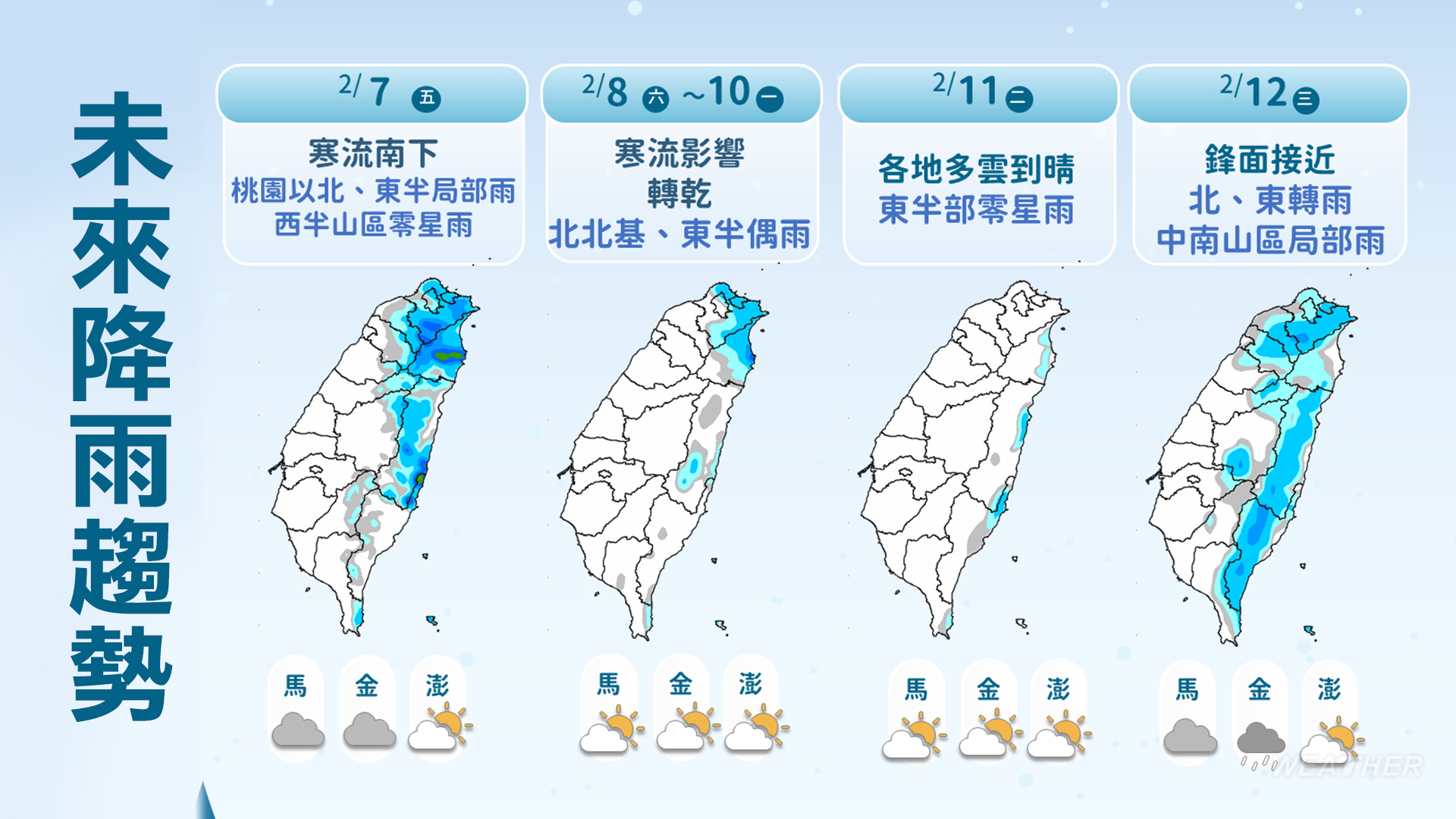 未來降雨趨勢。（圖／TVBS）