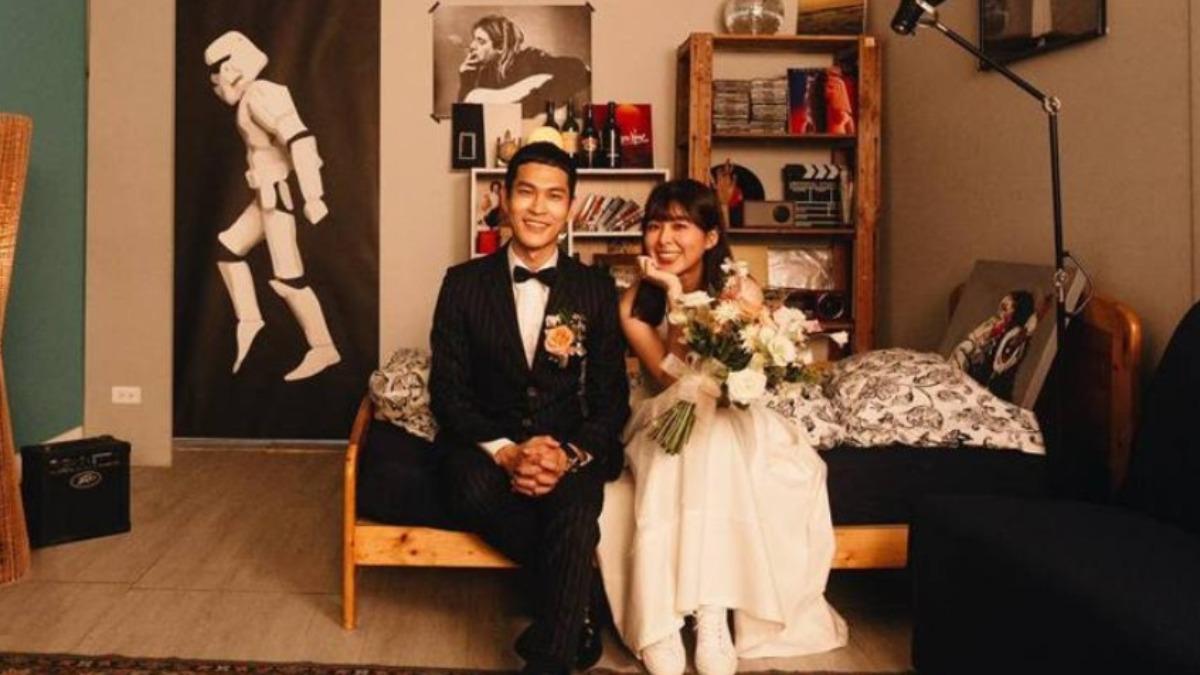 阿奎心疼老婆懷孕期間頗為不適,甚至在家安胎2個月。(圖/翻攝自阿奎IG)