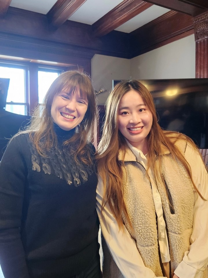 與知名國際鋼琴家Anna Fedorova合影