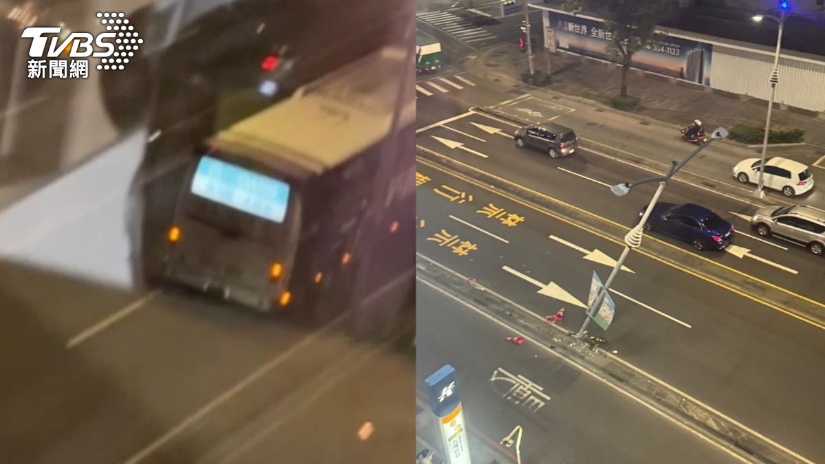 快訊/高雄國光客運撞電杆!下秒司機落跑 「這證物」留在原地