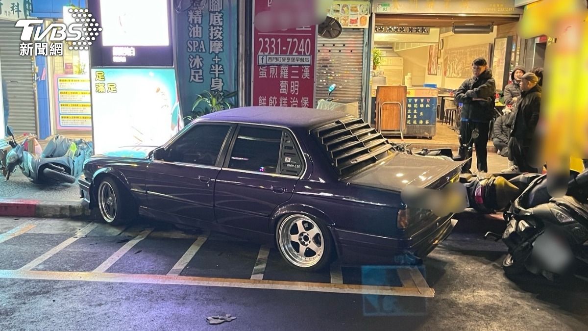 肇事的BMW為車迷心目中的經典車款。(圖/TVBS)