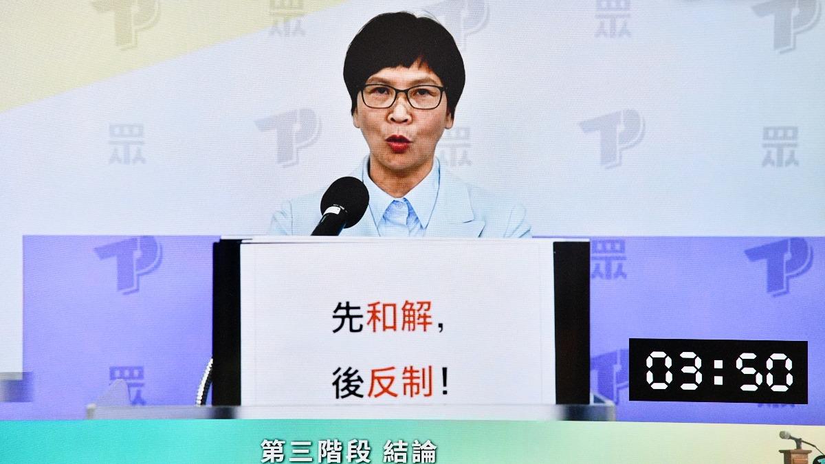 蔡壁如激動哽咽!政見會拋首要戰略「全力救柯文哲」鄭重宣誓