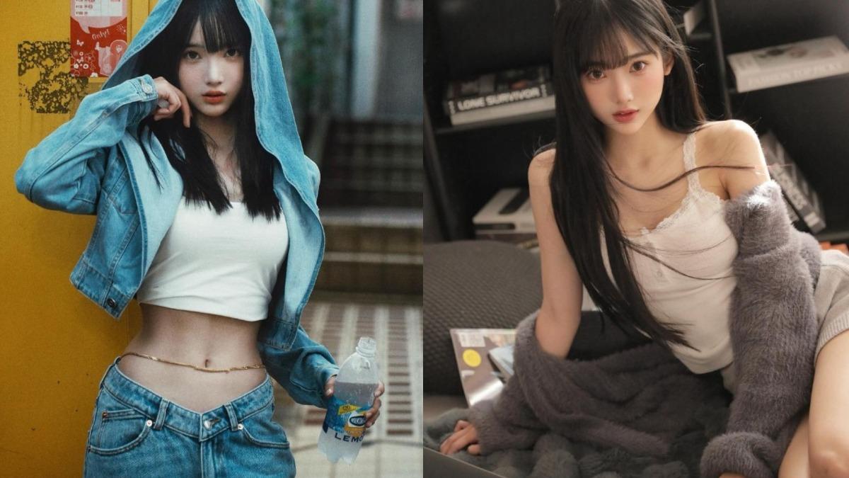 模特兒網紅「七七」跟林俊傑相差20歲。(圖/翻攝自@annalisaqiqi IG)