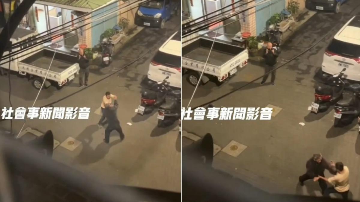 板橋版拳上!2男街頭開打還有專屬攝影 1人慘被K破頭濺血