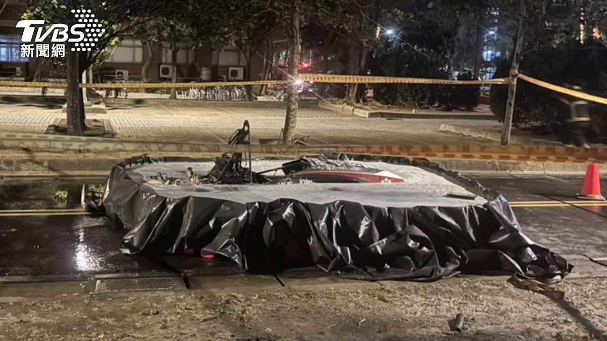 成大研發中電動車電池過熱起火 消防隊出動16人到校滅火