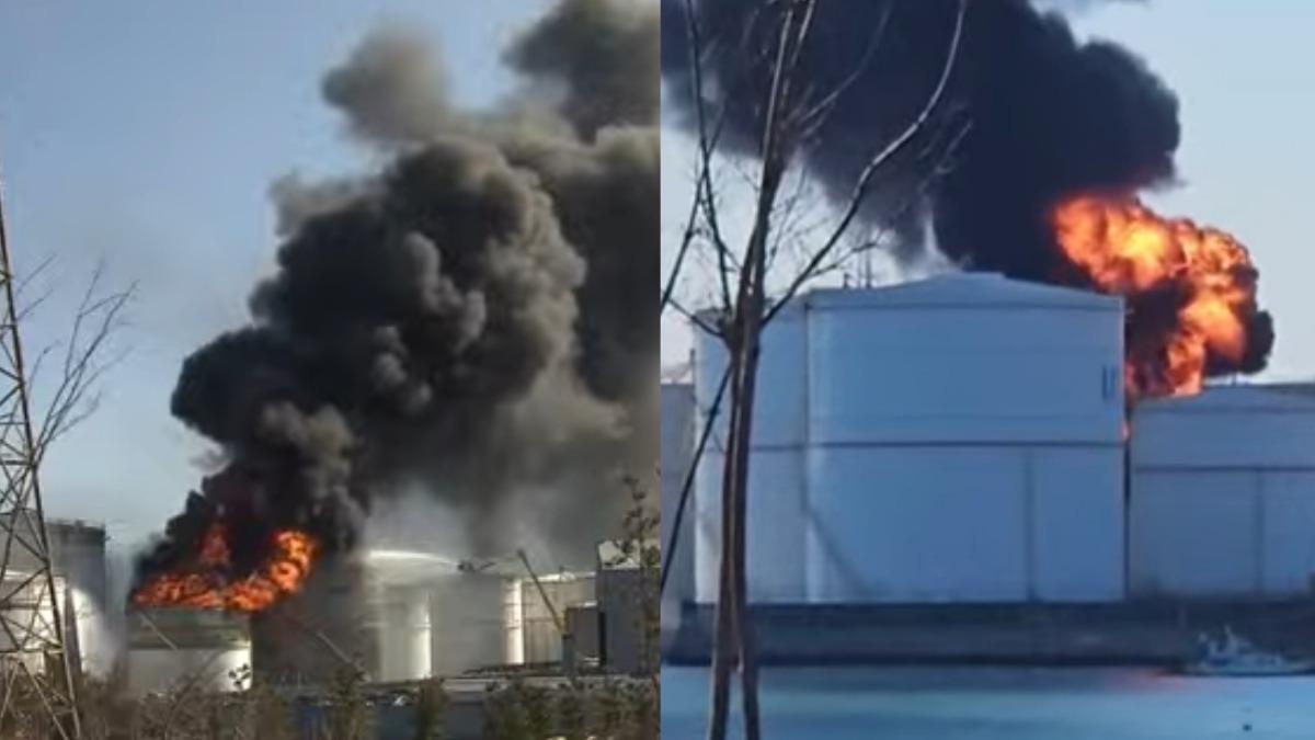 快訊/南韓蔚山儲油槽爆炸!烈焰黑煙竄天 員工1死1重傷