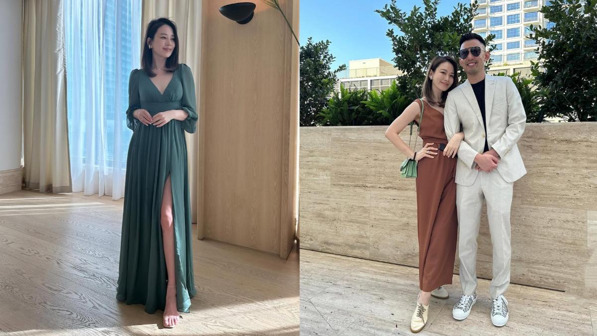 Melody參加親弟婚禮!伴娘裝「深V+高衩」辣翻全場 跨洋見證愛情