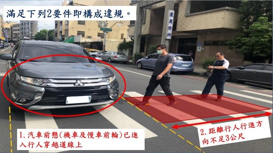 汽機車路口未停讓行人,恐吞6千元罰單。(圖/翻攝自內政部官網)
