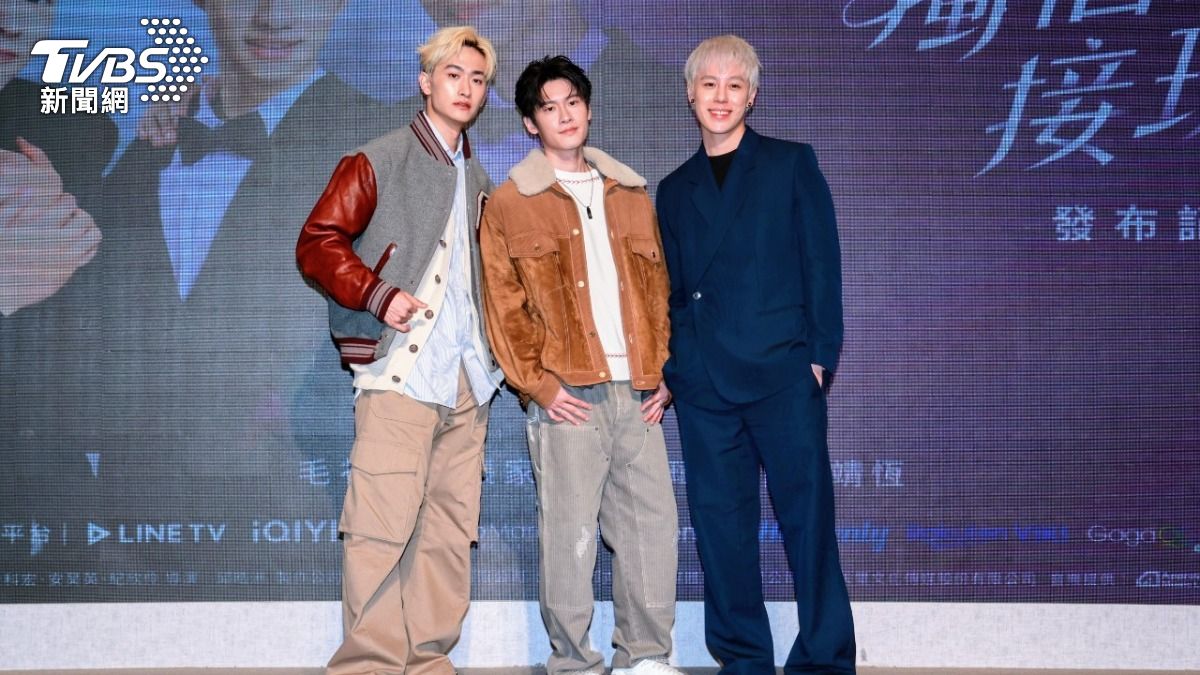 孫麥傑(右)首次接演BL劇,在《獨佔接班人》與毛祁生(左)、張家陞有不少對手戲。(圖/趙世平攝)