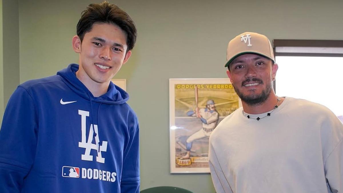 MLB/感謝老將讓背號 佐佐木朗希送高級清酒、酒杯回禮