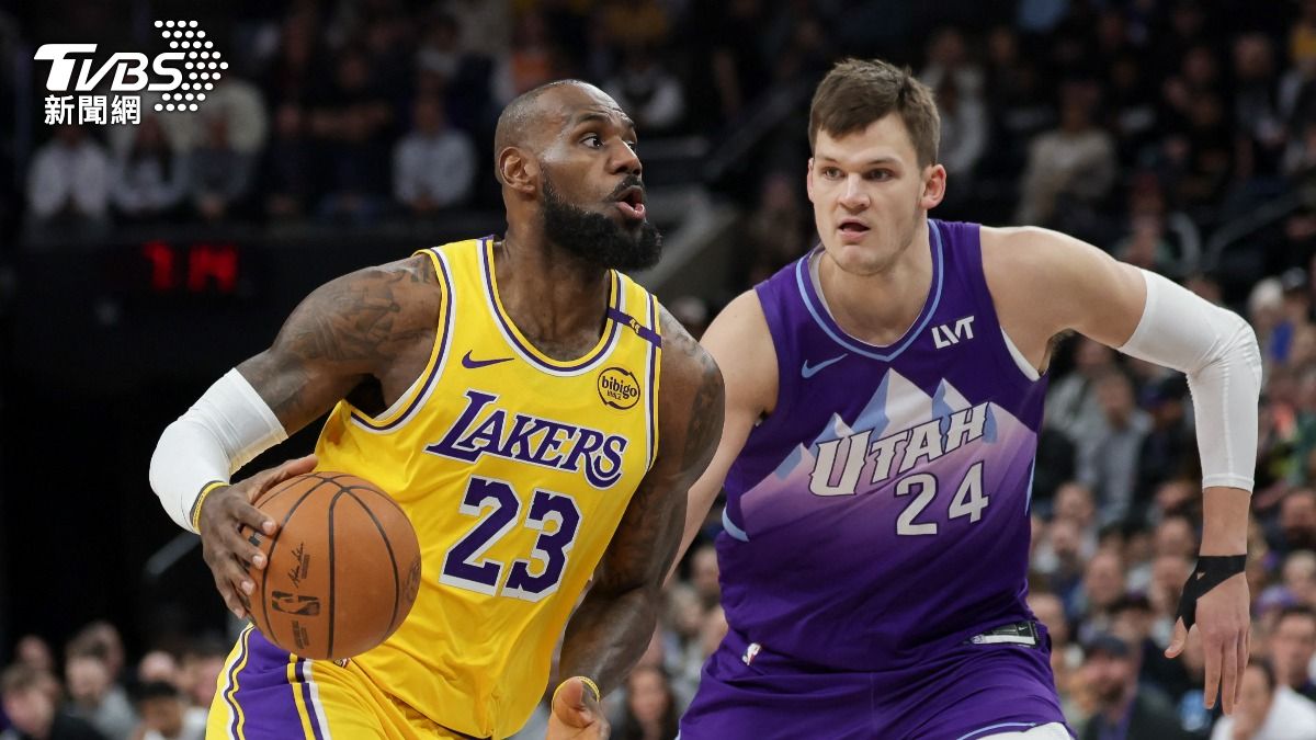 NBA/詹姆斯、唐西奇共只拿34分 湖人對爵士慘敗終止6連勝