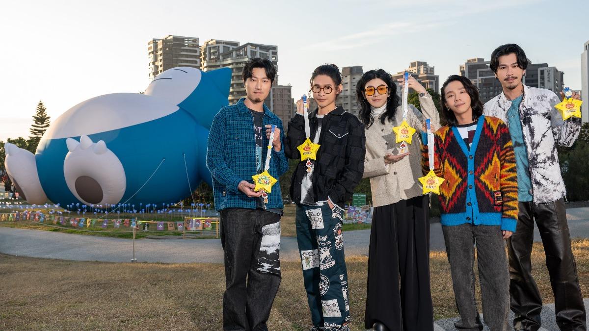 麋先生笑說卡比獸裝置非常可愛。 (圖/相信音樂提供)