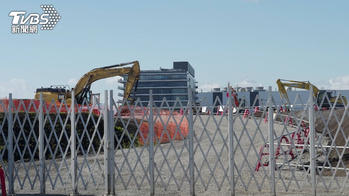台積電熊本二廠正在整地。(圖/羅佳蓉攝)