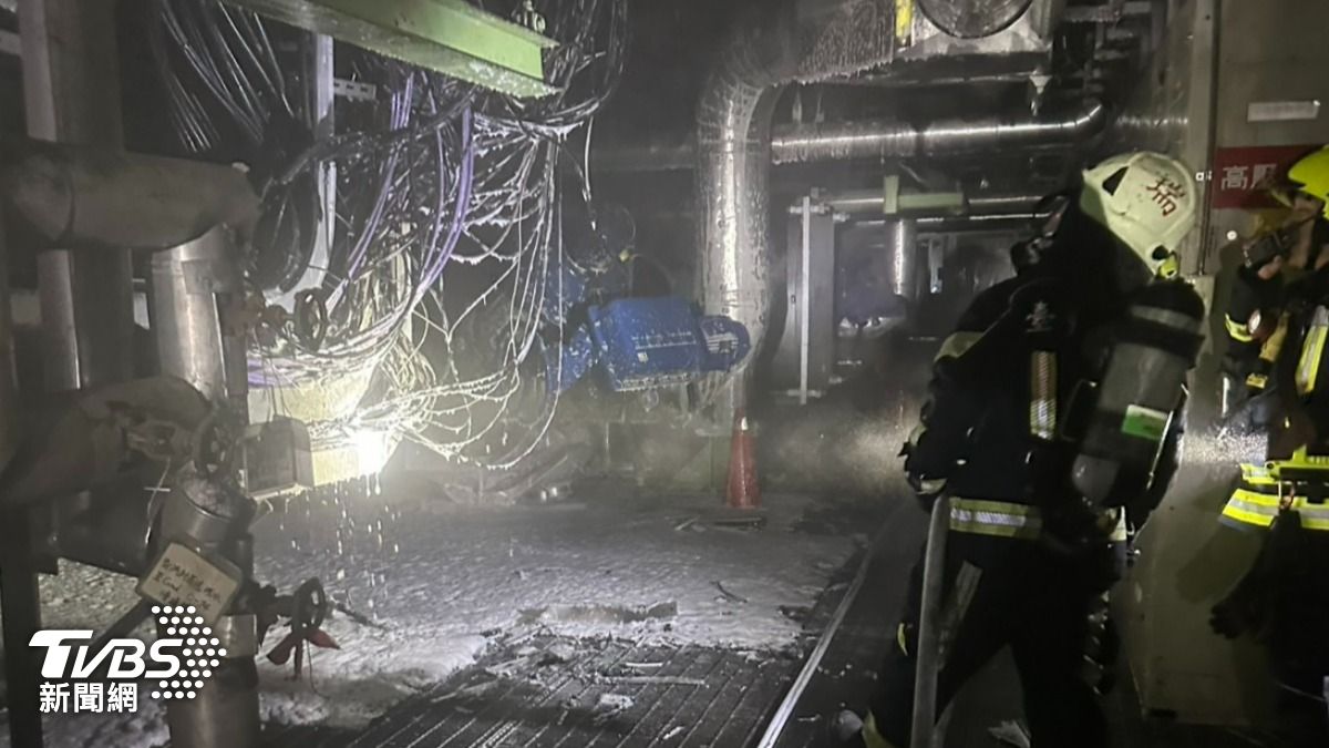 台中電廠火警「百平方公尺鍋爐室焦黑一片」 台電:未影響供電