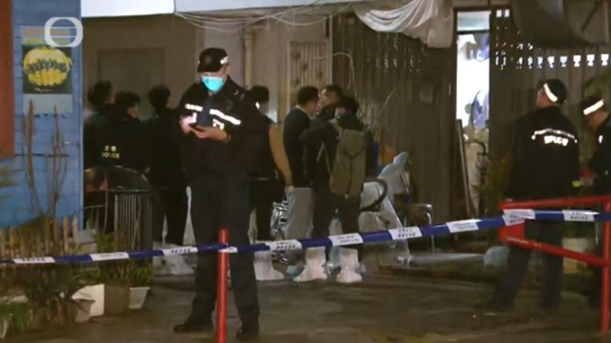 港警重案組出動 封鎖命案現場（圖／香港TVB）