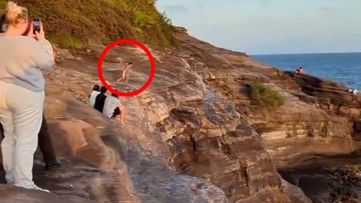 向死神挑戰!體育老師耍帥表演跳崖落海 最後真的慘死
