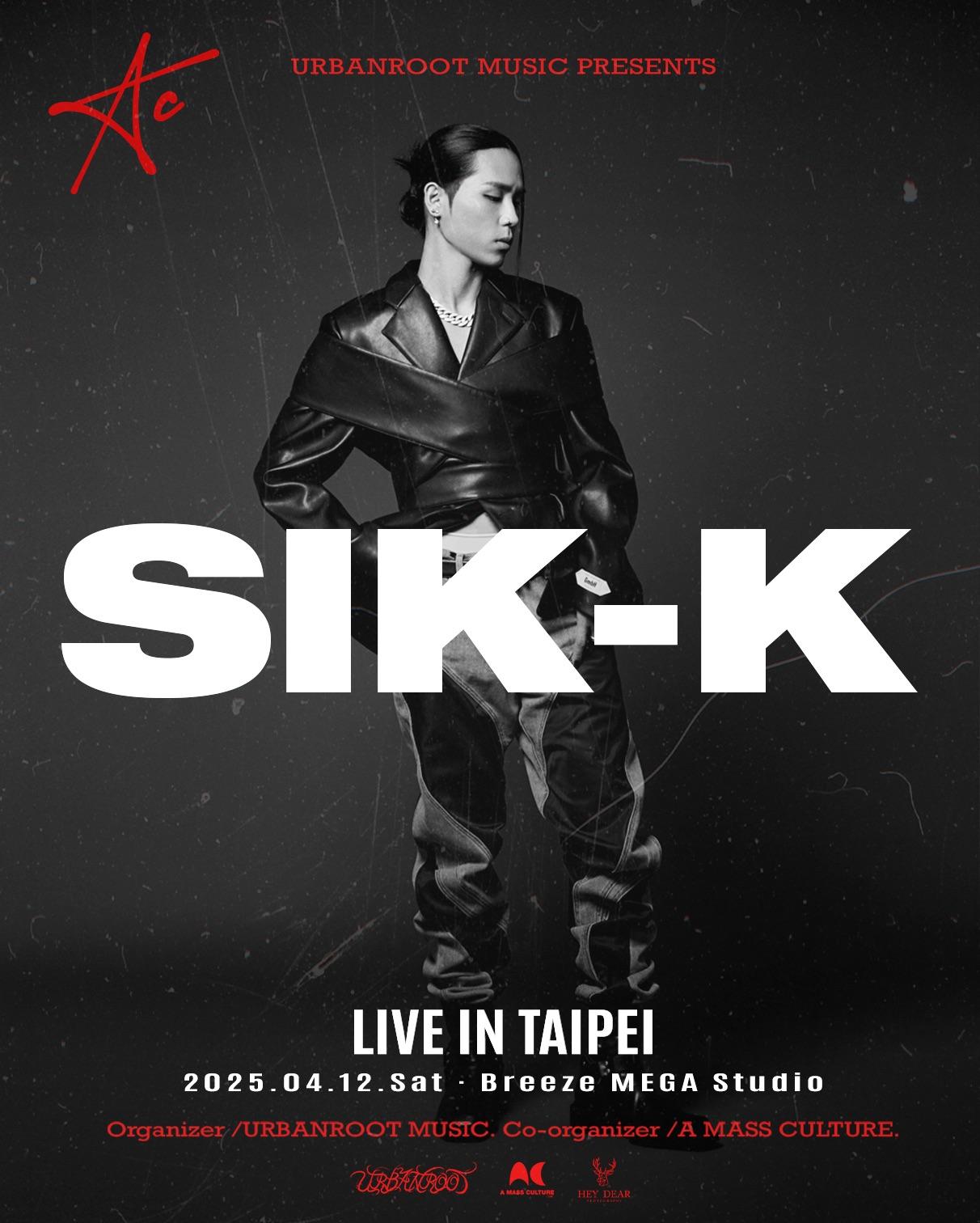 Sik-K即將在4月來台。(圖/樂窟音樂提供)