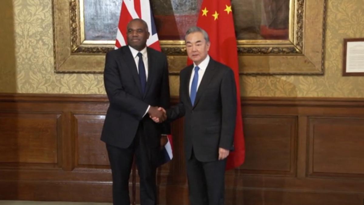 陸外長王毅與英外交大臣拉米會談(圖/CCTV+)