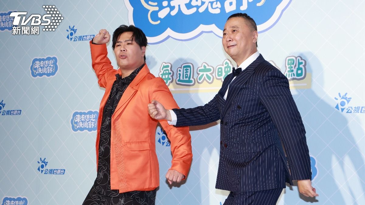 邰智源(右)和邵大倫首次搭檔主持。(圖/黃城碩攝)
