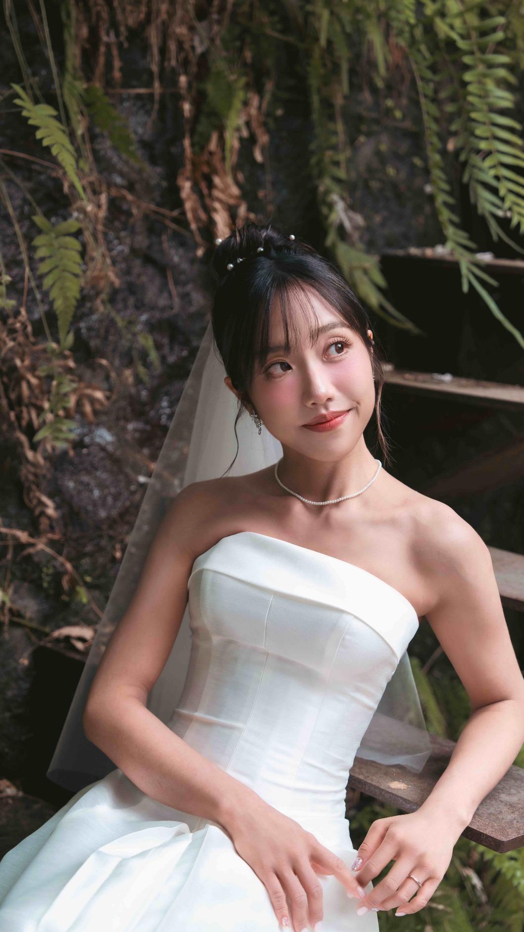 蔡佩軒很期待在白色教堂舉辦婚禮。(圖/可瑞思國際娛樂提供)